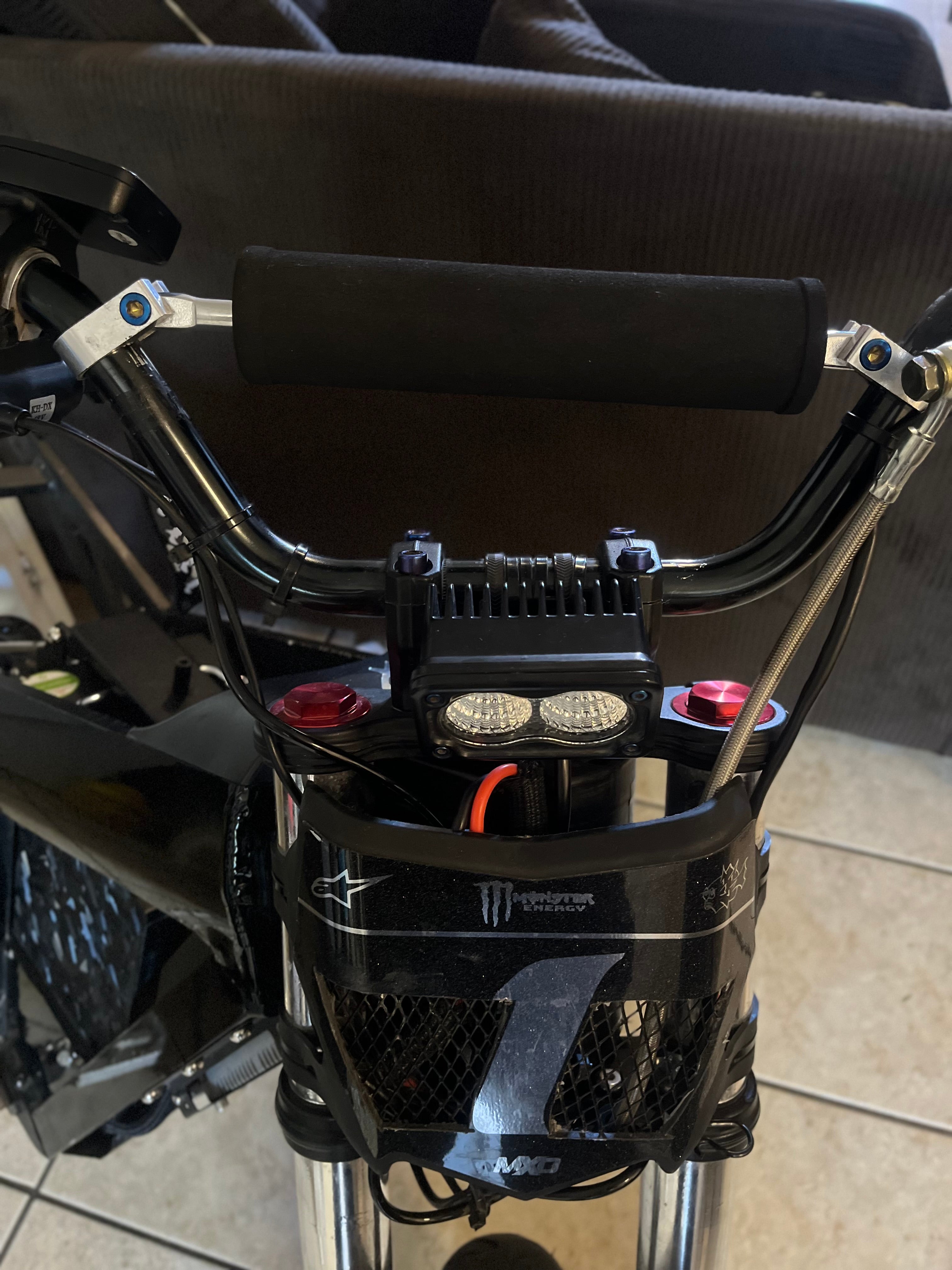 Titanium bar pad bolts